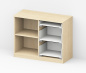 Preview: Sideboard xx x 85 x 44 cm (BxHxT) - 1 Drehtür - 3 Schübe